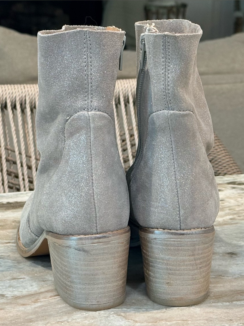 Women’s DIBA TRUE Silver Majestic ankle bootie- Size 8.5 - Picture 3 of 8